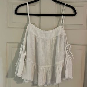 AERIE— WHITE— TANK TOP— SIZE M